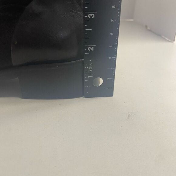 VERA GOMMA Leather Italian Boots Black Size EU 38, US Size 7.5 Made in Italy - Picture 9 of 15